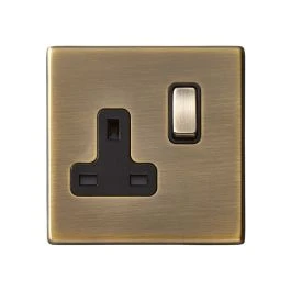 7G29SS1AB-B Hamilton HARTLAND G2 SOCKET switched 1 Gang 13A