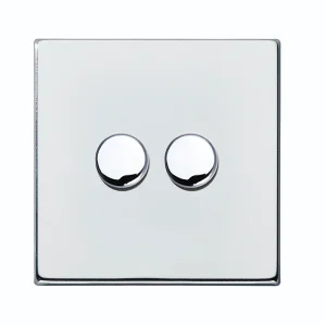 7G272XLEDITB100 Hamilton HARTLAND G2 DIMMER switch 2 Gang 100W