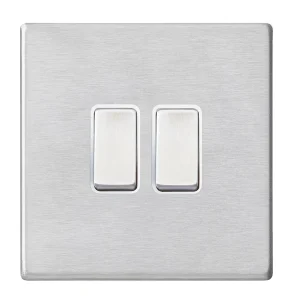 7G24R22SS-W Hamilton HARTLAND G2 rocker switch 2 Gang 2 WAY 10A