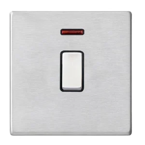 7G24DPNSS-B Hamilton HARTLAND G2 DP switch 1 Gang CW NEON 20A