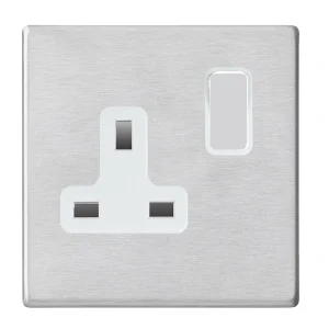 7G24SS1SS-W Hamilton HARTLAND G2 SOCKET switched 1 Gang 13A