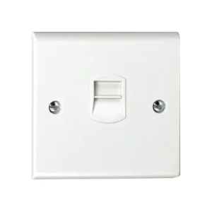 Outlet Telephone Single Master White