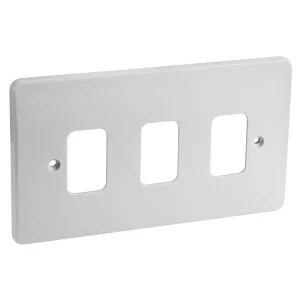 Frontplate 3 Gang White