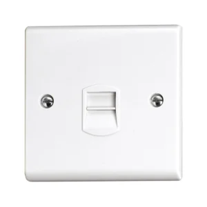 Outlet Telephone Single Secondary White