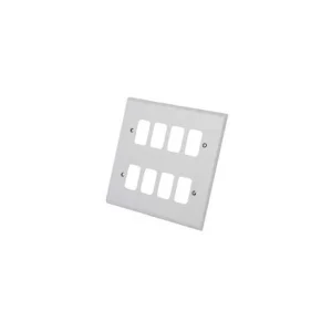 Frontplate 8 Gang White