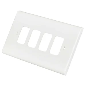Frontplate 4 Gang White