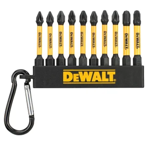 Dewalt DT7276-QZ Screwdriver Bit Keyring 57mm (10 Piece) PZ1 PZ2 PZ3