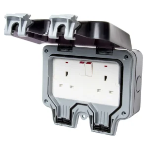 BG WP22 Nexus Socket 2 Gang DP Weatherproof Switched Socket IP66 13A