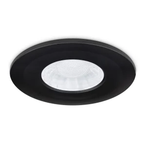 X50 Fire Rated Downlight Bezel Aluminium Black