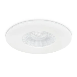 X50 Fire Rated Downlight Bezel Aluminium White