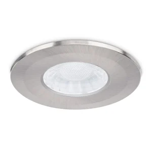 X50 Fire Rated Downlight Bezel Aluminium Brushed Nickel