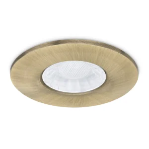 X50 Fire Rated Downlight Bezel Aluminium Brass