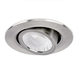 X50 Fire Rated Downlight Tilt 3W/5W IP65 3000/4000/5700K 400/650lm Brushed nickel