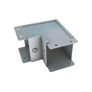 Elbow 90Deg 1 Compartment c/w Inside Lid & Coupling 50x50mm Steel Galvanised