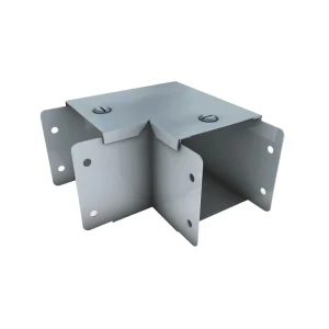 Elbow 90Deg 1 Compartment c/w Top Lid & Coupling 50x50mm Steel Galvanised