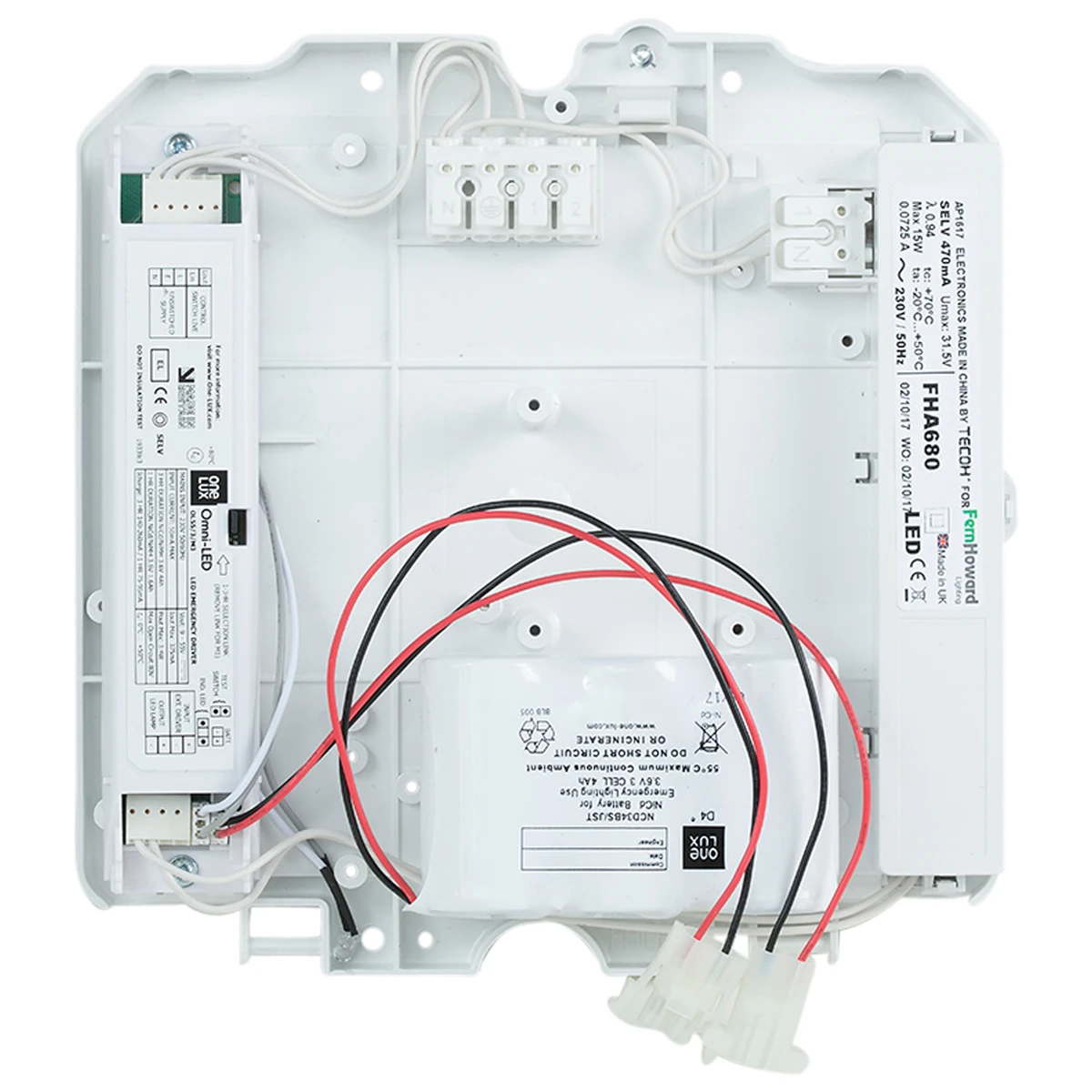 SEMRET15W 14.5W 1-Component Emergency Maintained Pack Galaxy Retrofit Gear Tray - Image 2