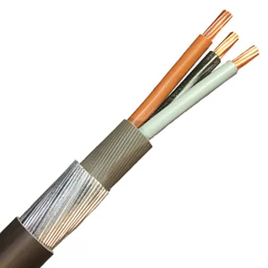 6943XLH 3 Core 10.0mm² Copper Steel Wire Armoured Cable Black