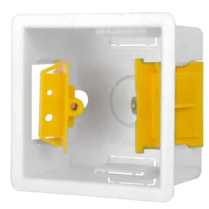 Appleby SDPB3/N 1 Gang Adjustable Lug Dry Lining Box 83 x 73 x 47mm White
