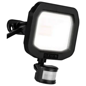 Castra Black Floodlight 140Mm 1200Lm 10W 5000K PIR