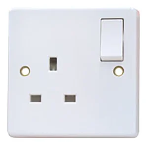 Crabtree S4304 1 Gang 13A Single Pole Socket White