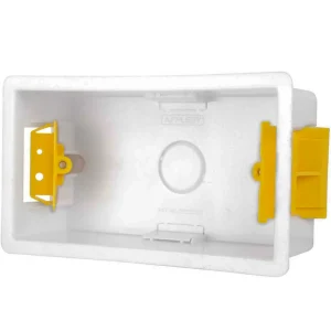 Appleby SDPB4/N 2 Gang Adjustable Lug Dry Lining Box 143 x 83 x 47mm White