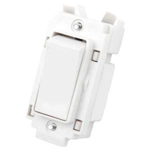 Rockergrid 2-Pole 20A Grid Switch White
