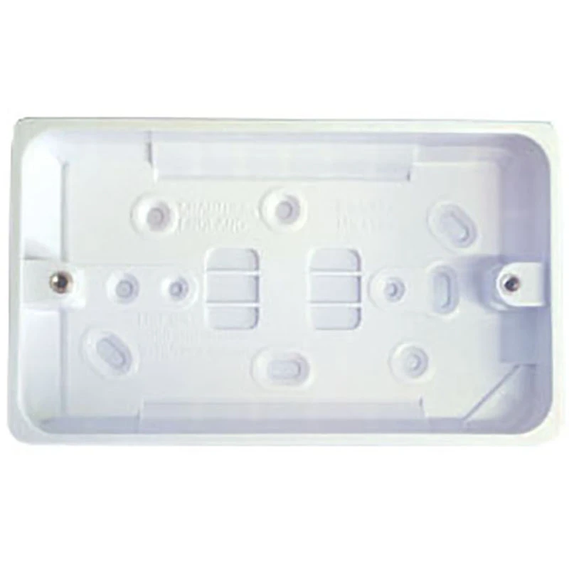Crabtree S9048 Twin 28mm/30mm Moulded Box White