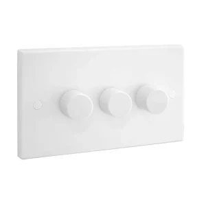 Dimmer Switch Push 3 Gang 2 Way 3X400W