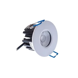 KSR Downlight Firebreak Qr10 Emergency LED 4000K 8.8W White Dimmable IP65