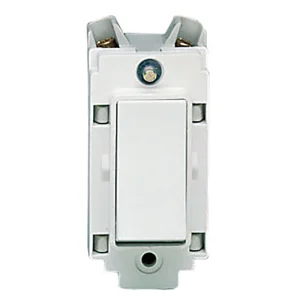 Rockergrid 1 Pole 1 Way Retractive Grid Switch 10A White