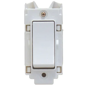 Rockergrid 20A Intermediate Grid Switch White