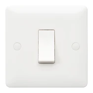 Switch Intermediate Small Rocker 1 Gang 10Ax White - Image 2