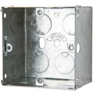 1 Gang Adjustable Lug Flush Steel Installation Box 47mm Depth