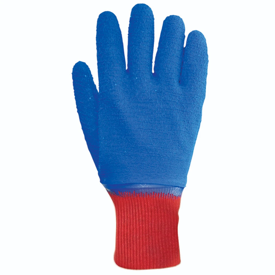 Gloves Matrix B Crinkle Cotton Lated-Coated Size 8 Blue - Image 2