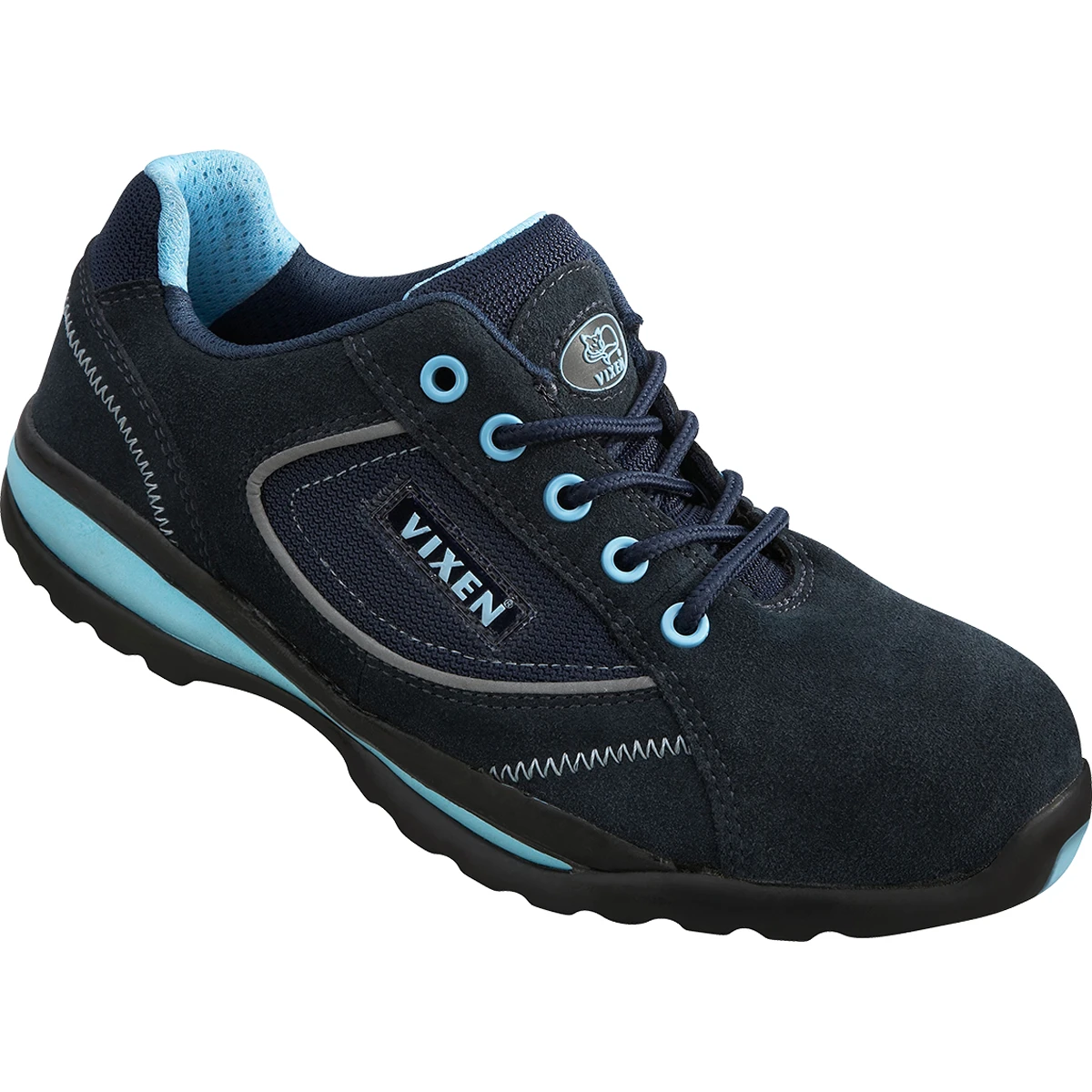 Vixen VX700 Pearl Ladies ESD Safety Leather Trainer Size 8 Navy - Image 2