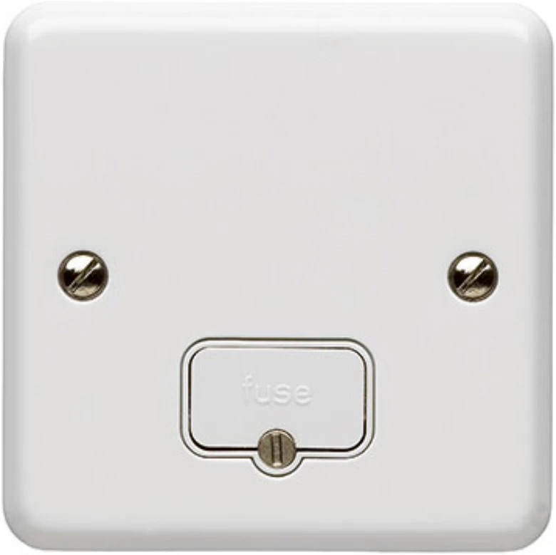 Connection Unit Unswitched Fused 13A White - Image 2