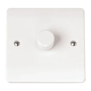 Dimmer Switch 1 Gang 2 Way Inductive 250Va White