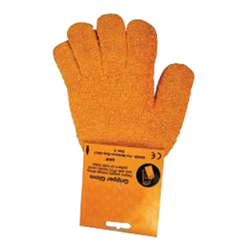 BM Polyco Orange PVC General Purpose Work Gloves Size 10 Large PVC Coating - Image 2