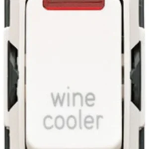 20A White 1 Way Double Pole Grid Switch Wine Cooler