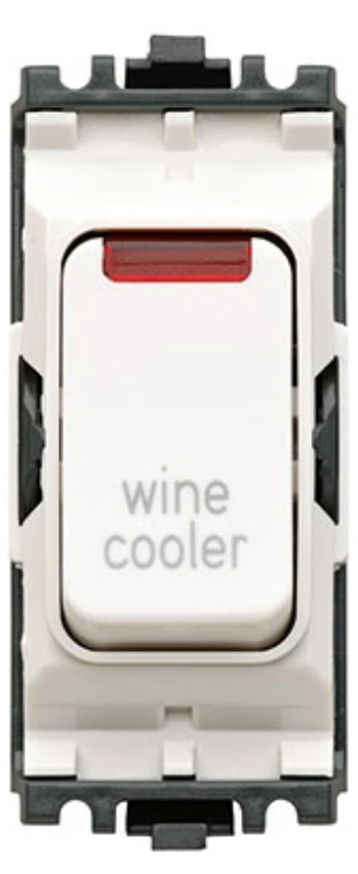 20A White 1 Way Double Pole Grid Switch Wine Cooler - Image 2