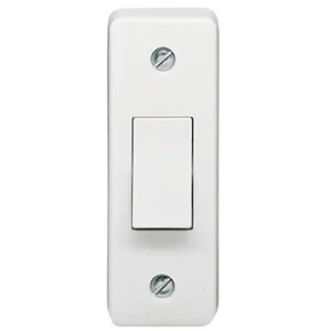 Architrave Switch 1 Gang 2 Way SP 10AX White