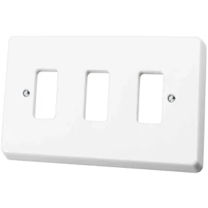Rockergrid 3-Module Front Plate 146mm x 86mm