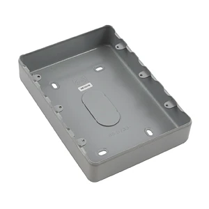 Box 9&12 Gang Surface 40mm Aluminium W/O Knockouts
