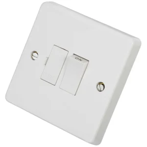 13A Double Pole Switched Fused Spur Connection Unit Printed 'Dish Washer'