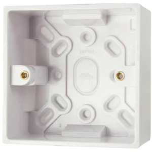 Volex 1 Gang Moulded Surface Installation Box 42mm Depth