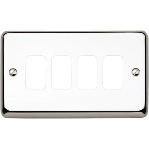 Front Plate 4 Module 86X146mm Polished Chrome