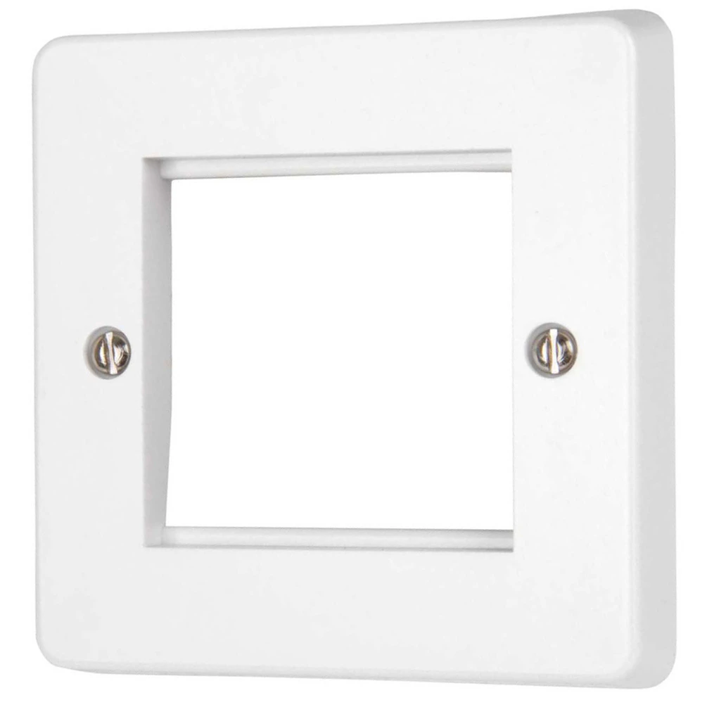 Grid Plate 1 Gang 2 Module White