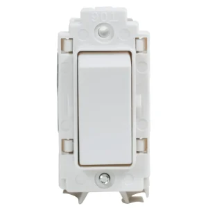 Rockergrid Grid Switch 1 Way 20A White