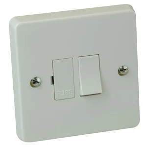 13A Double Pole Switched Fused Spur Connection Unit Printed 'Tumble Dryer'