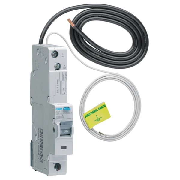 RCBO Single Pole Class A Type C 25A 30Ma 10Ka 1 Module - Image 2